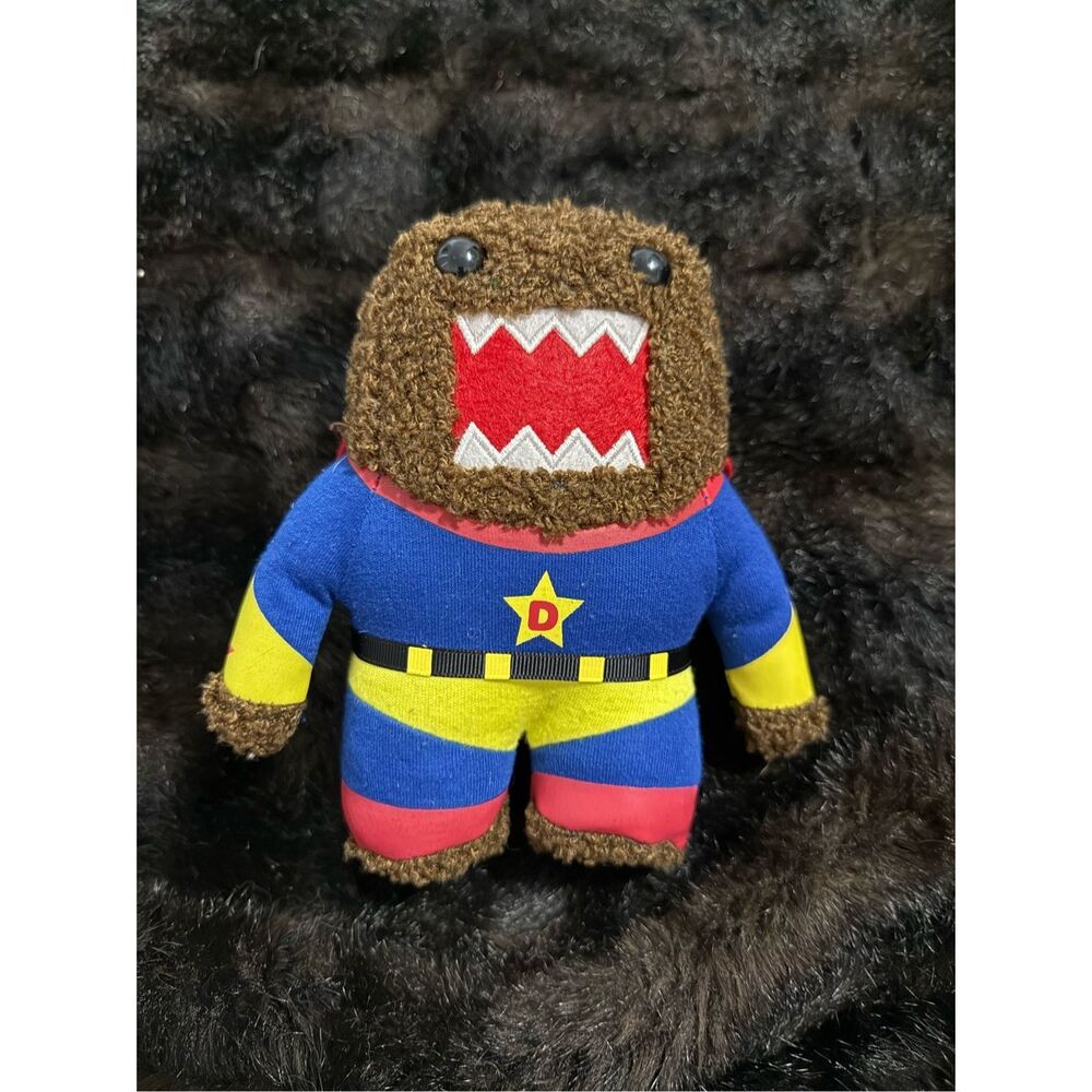 Domo Kun Superman 6" Plush Stuffed Toy-Domo Kun Cape Plush-Domo Kun Plush-